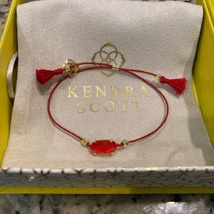 Kendra Scott Everlyne Red Cord Friendship Bracelet in Red Illusion